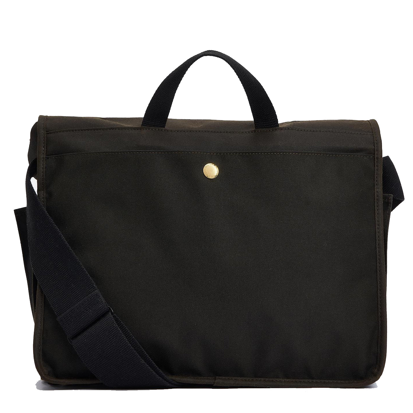 Barbour Field Wax Messenger Bag Olive - Image 2