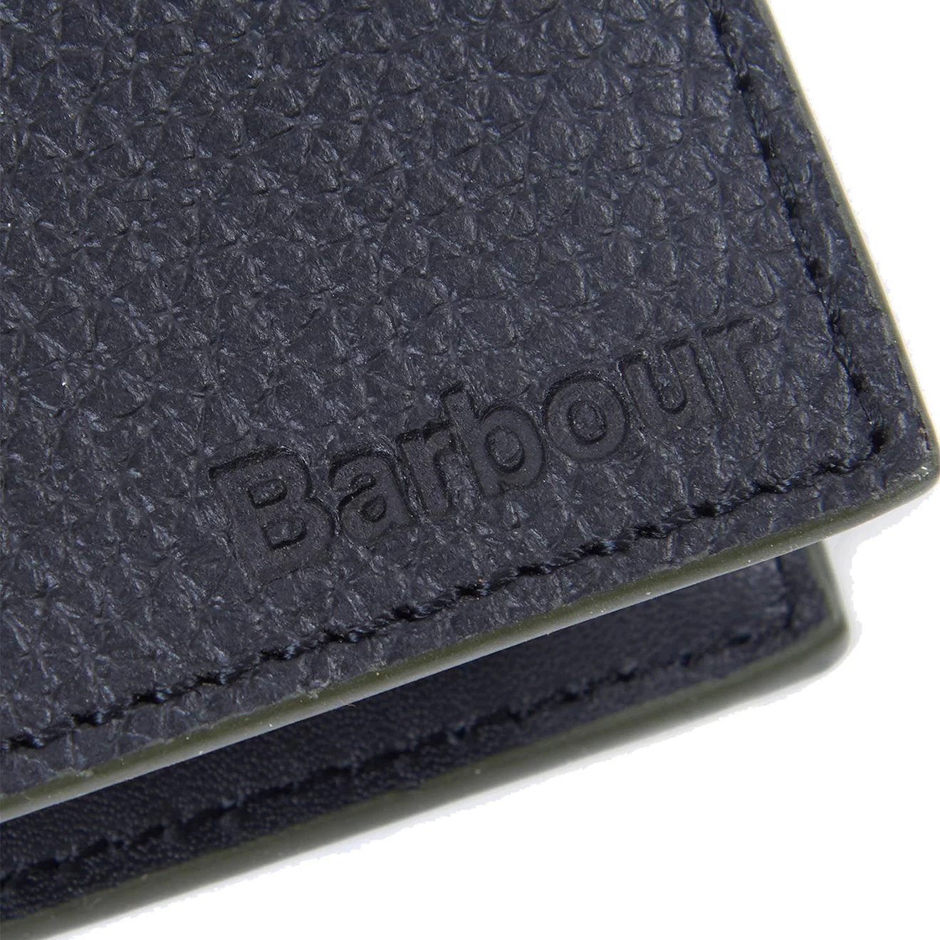 Barbour Grain Leather Billfold Coin Wallet Black - Image 3