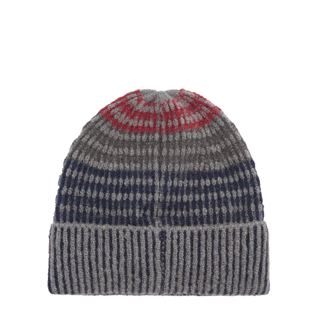 Barbour Harray Beanie Hat Blue Granite - Image 2