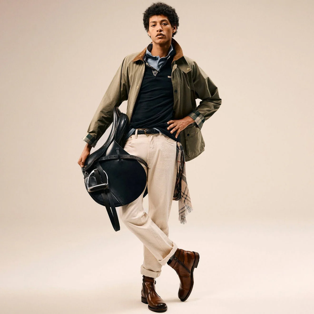 Barbour Icons Bedale Casual Jacket Fern - Image 8