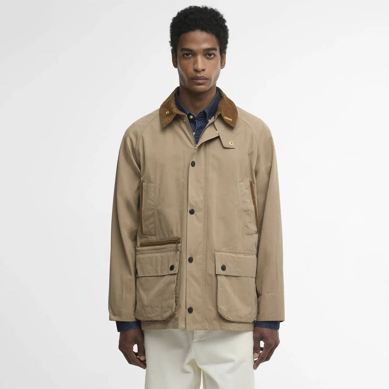 Barbour Icons Bedale Casual Jacket Military Brown - Image 2