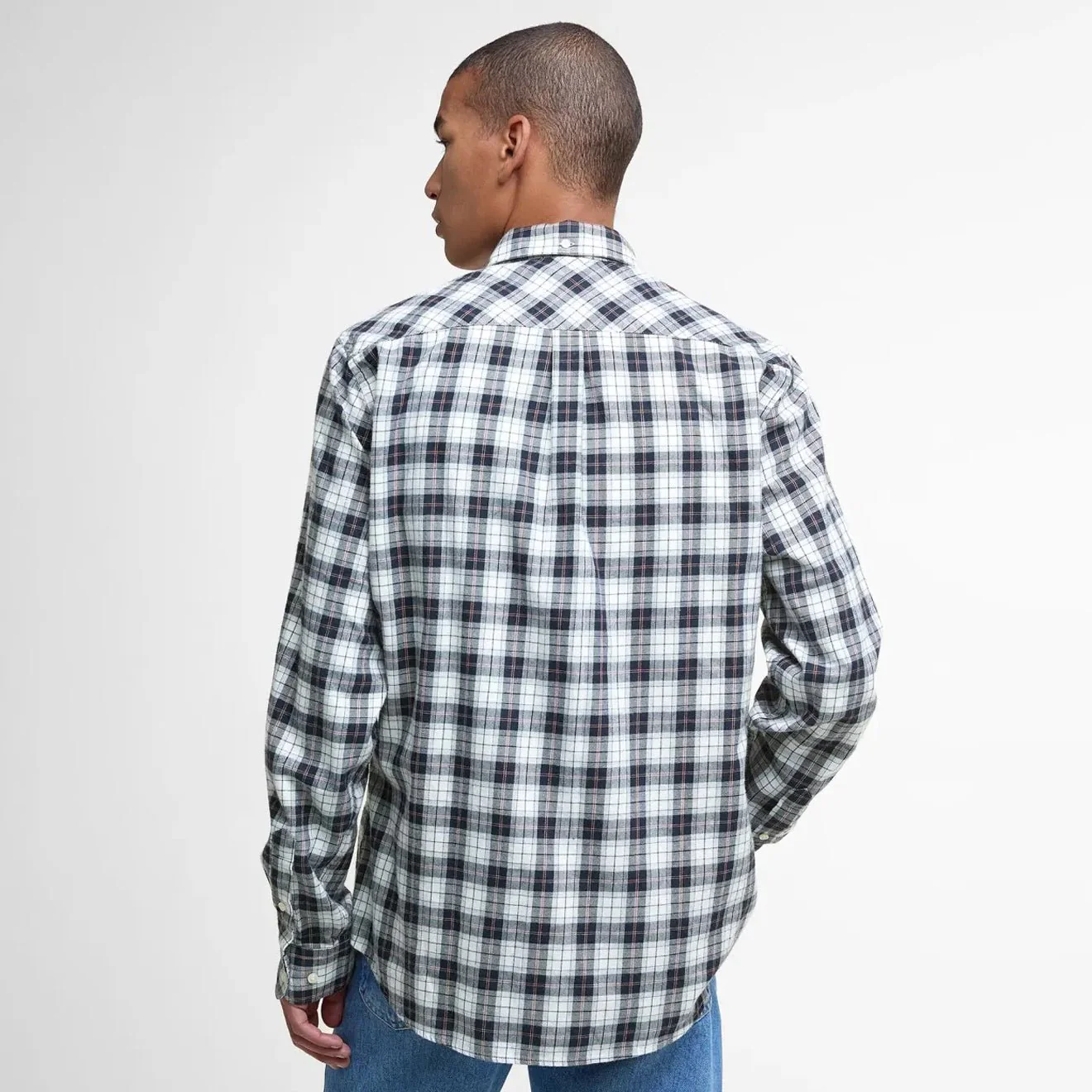 Barbour Lanark Tailored L/S Shirt Riverstone Tartan - Image 3