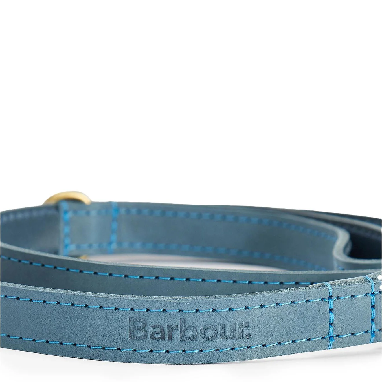 Barbour Leather Dog Lead Classic Blue - Image 3