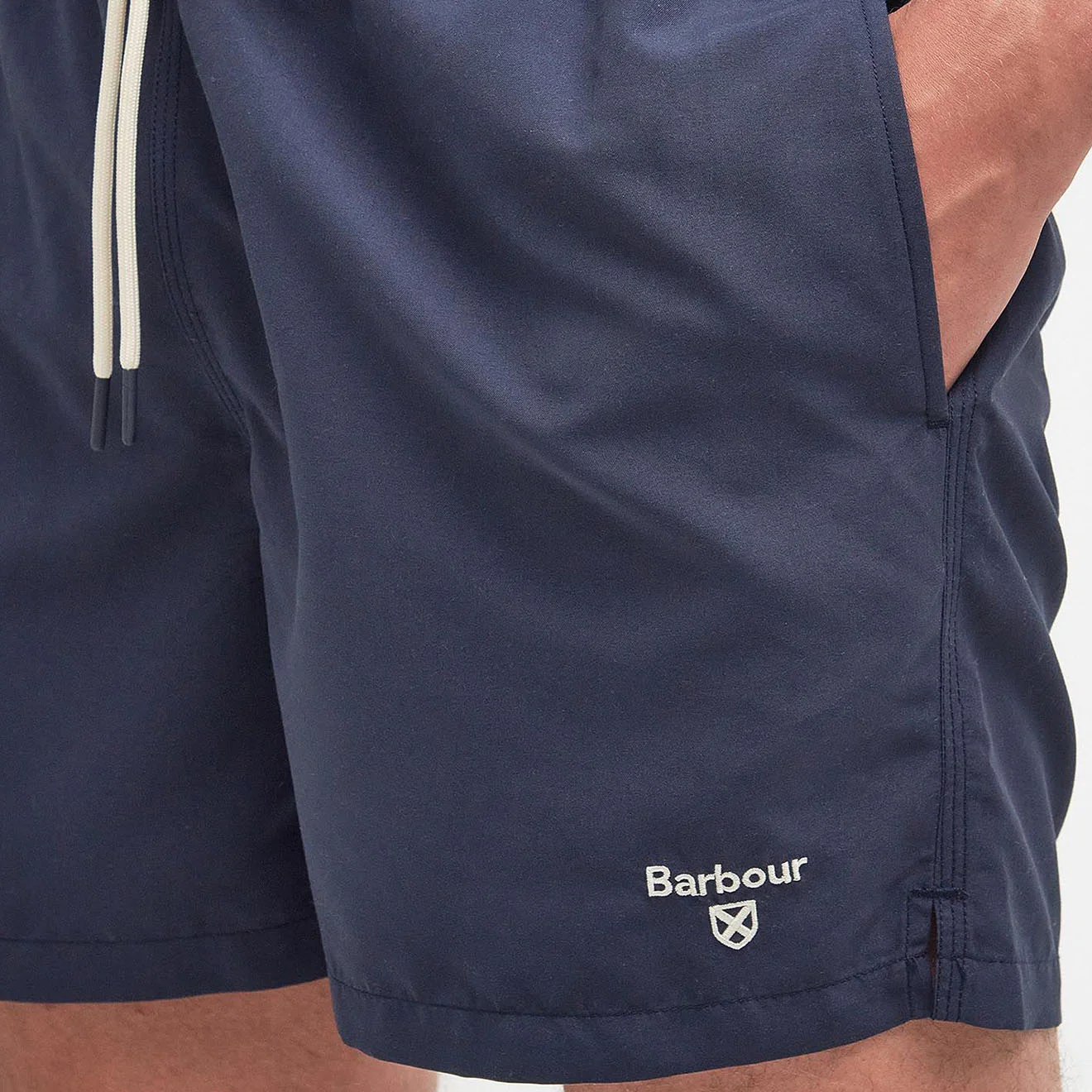 Barbour Logo Swim Shorts Classic Navy - Image 2