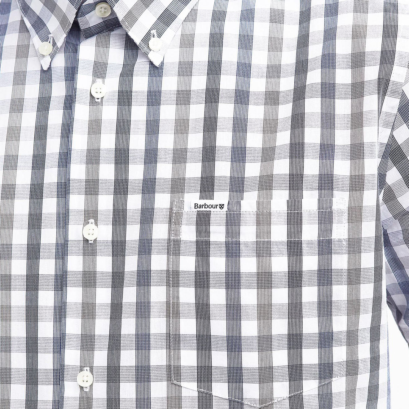Barbour Longstone Short Sleeve Tailored Shirt Olive - Image 2