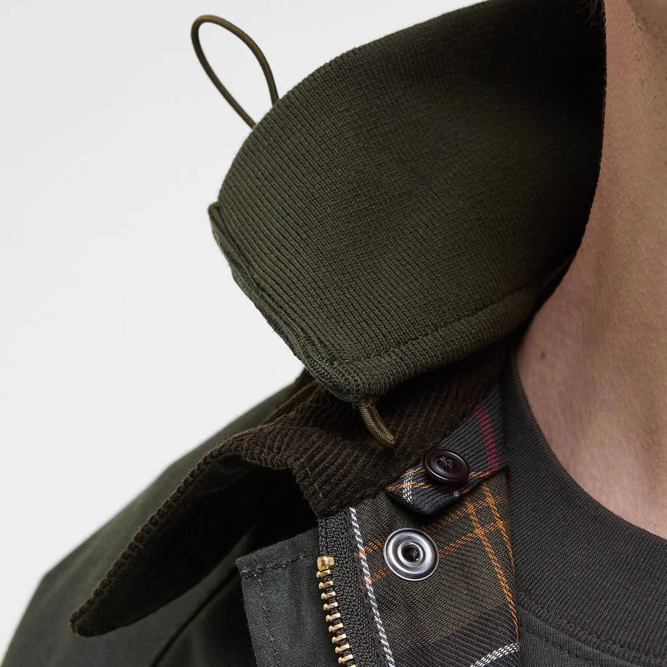 Barbour Modified Solway Waxed Jacket Olive - Image 6