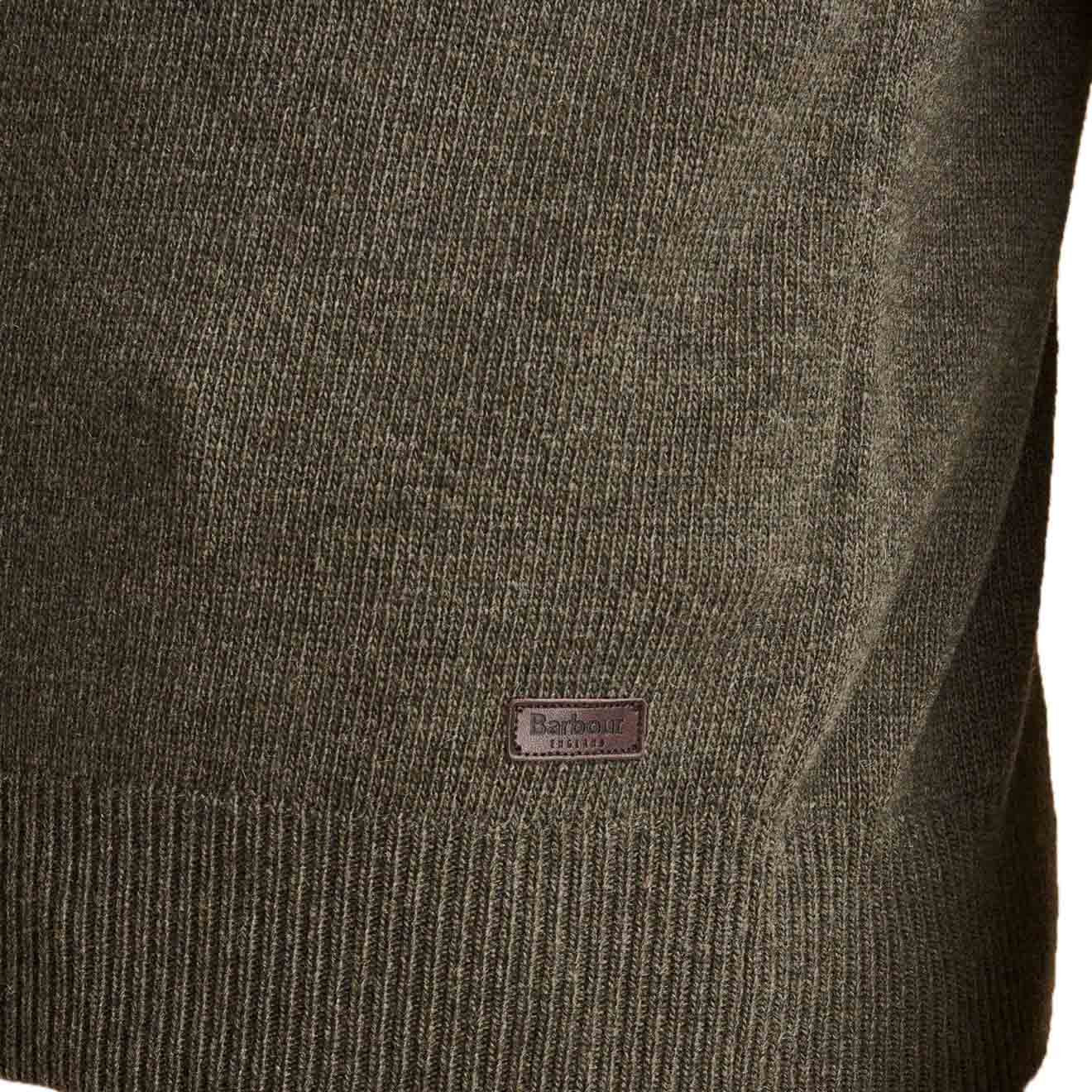 Barbour Nelson Essential V-Neck Knit Seaweed - Image 2