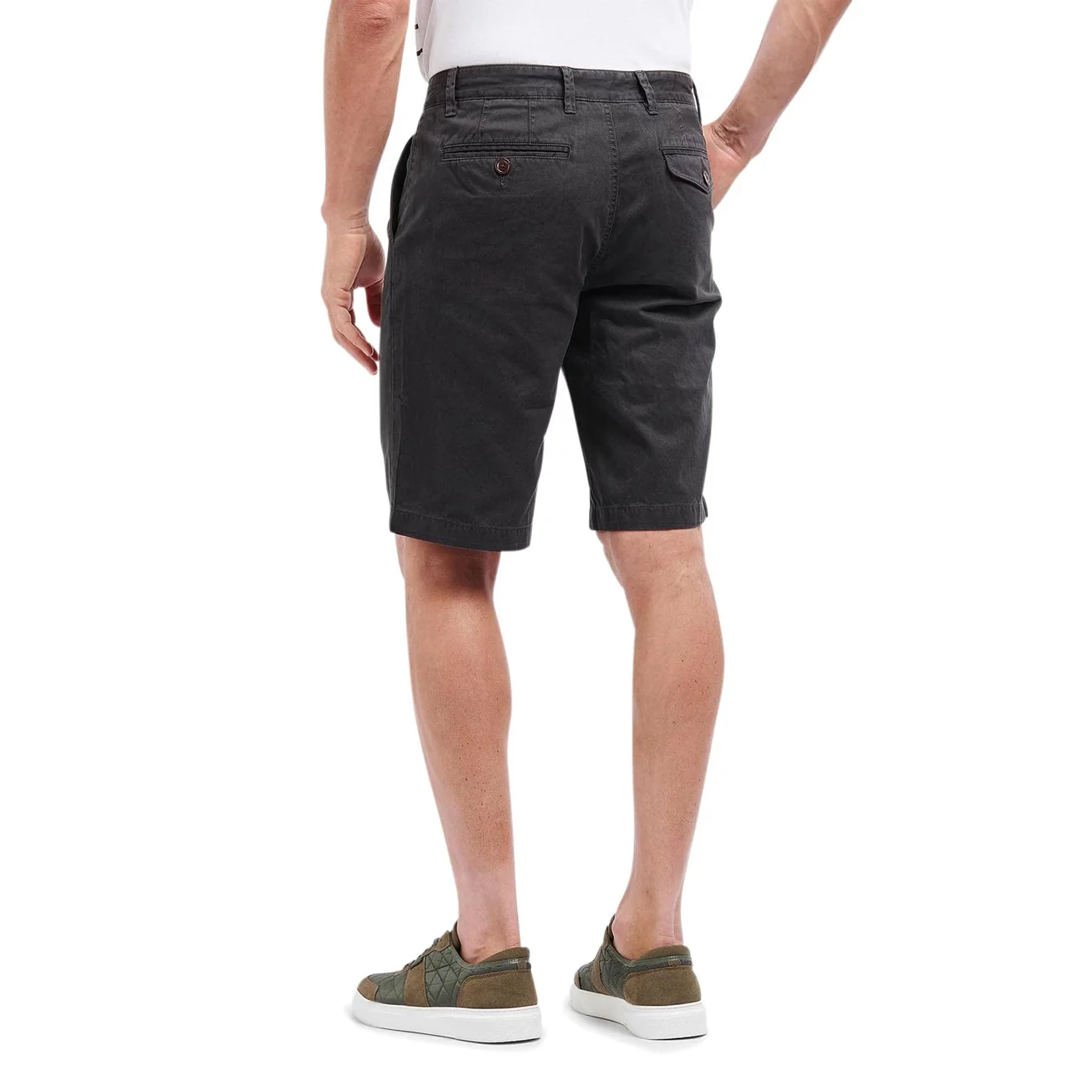 Barbour Neuston Twill Shorts Navy - Image 4