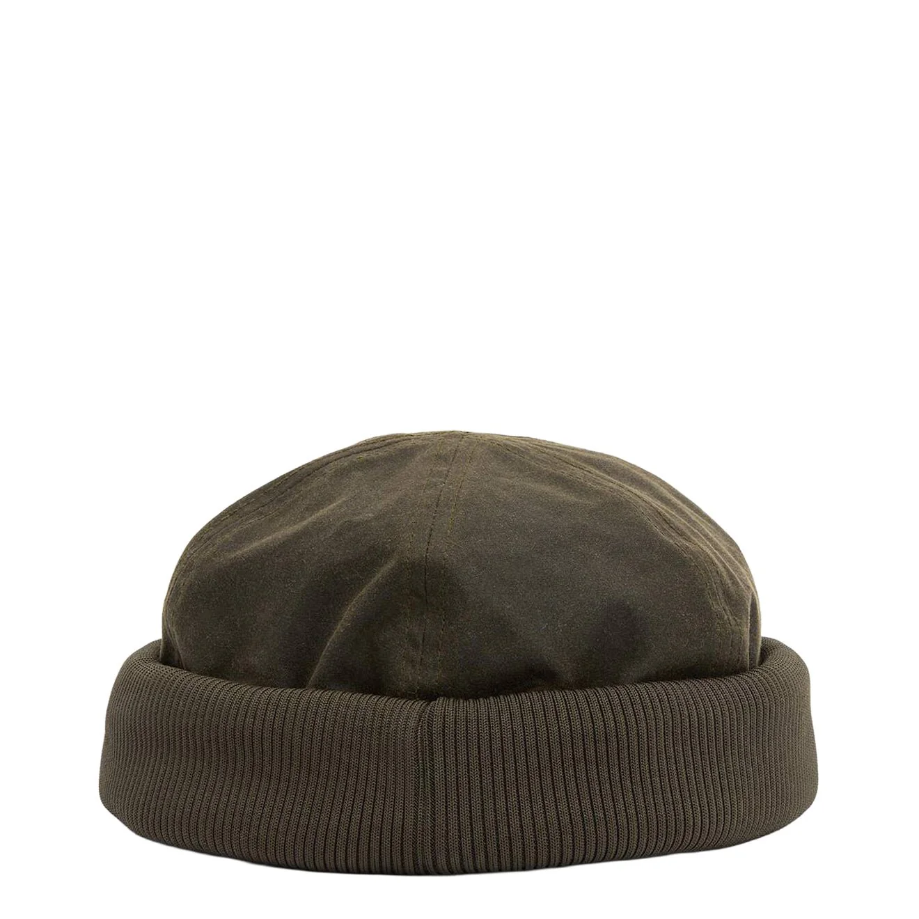 Barbour Oakmoor Waxed Docker Hat Olive - Image 2