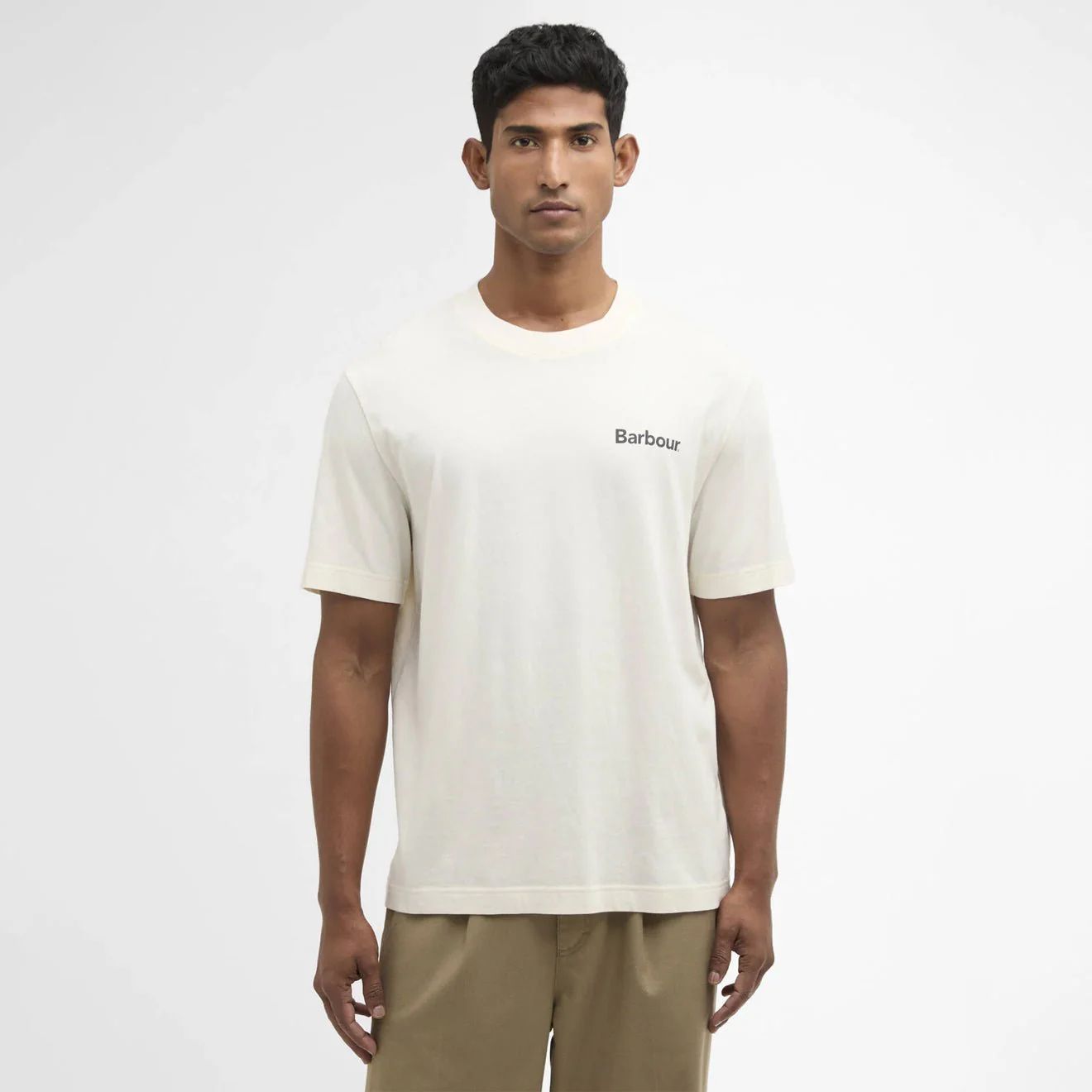 Barbour Packling Relaxed Graphic T-Shirt Neutral - Image 2