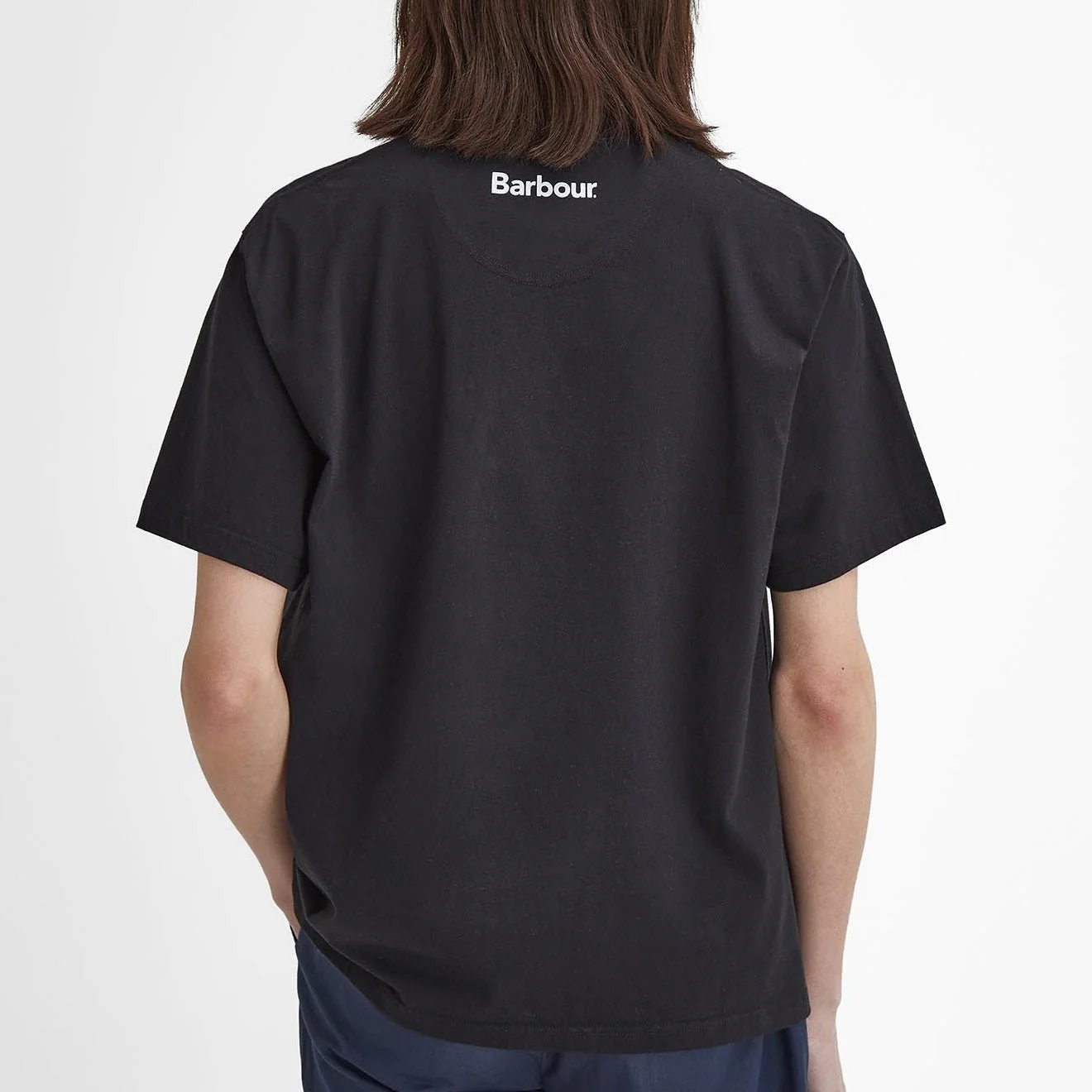 Barbour Pell Oversized Graphic T-Shirt Black - Image 2