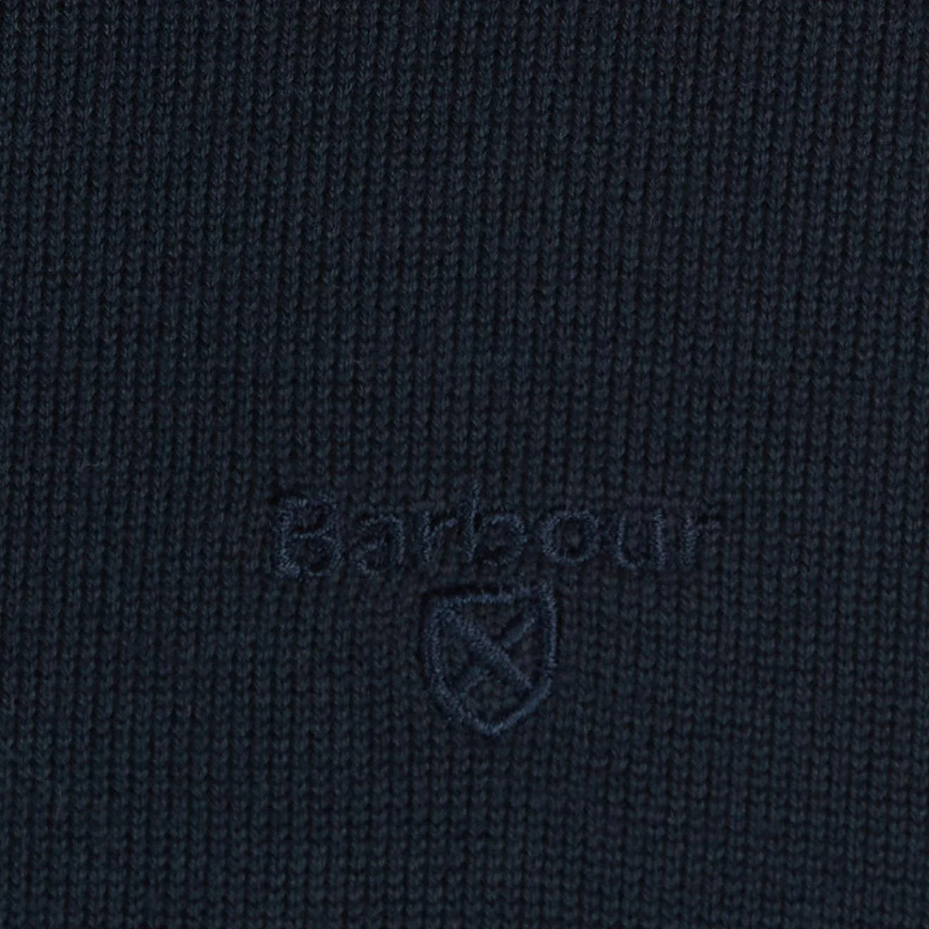 Barbour Pima Cotton Crew Neck Navy - Image 2