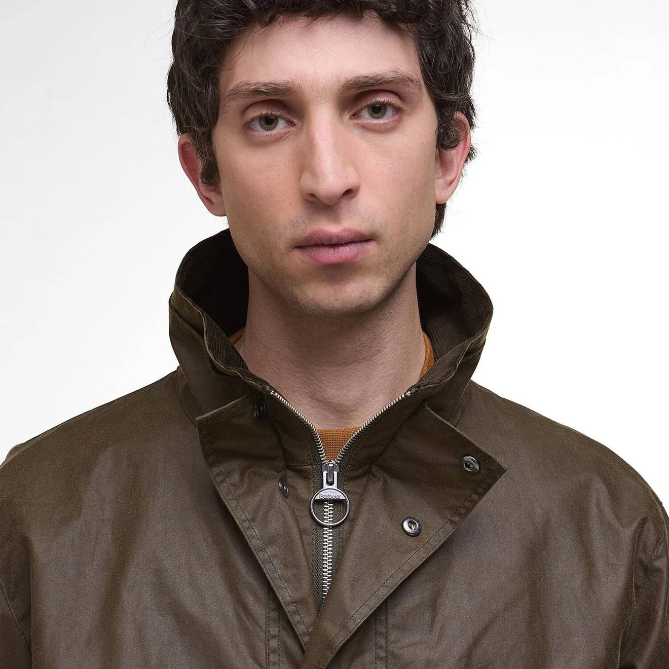 Barbour Re-Engineered Utility Bedale Waxed Jacket Beech - Image 5