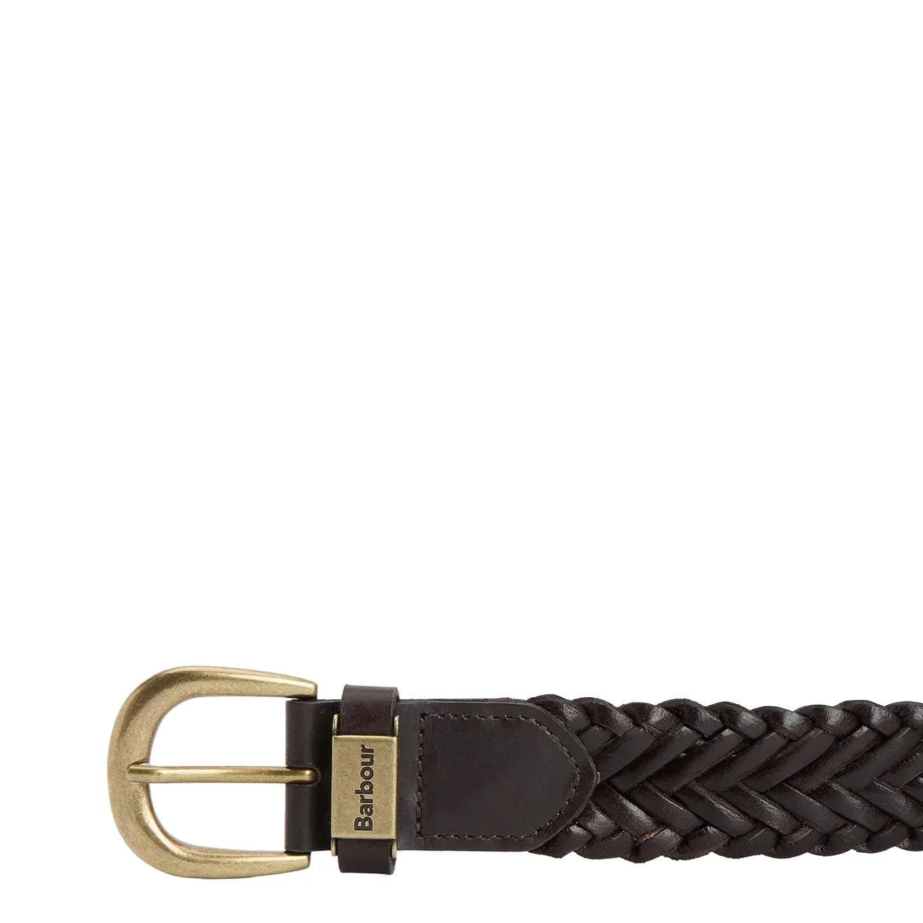 Barbour Redshore Leather Belt Coffee Bean Brown - Image 2