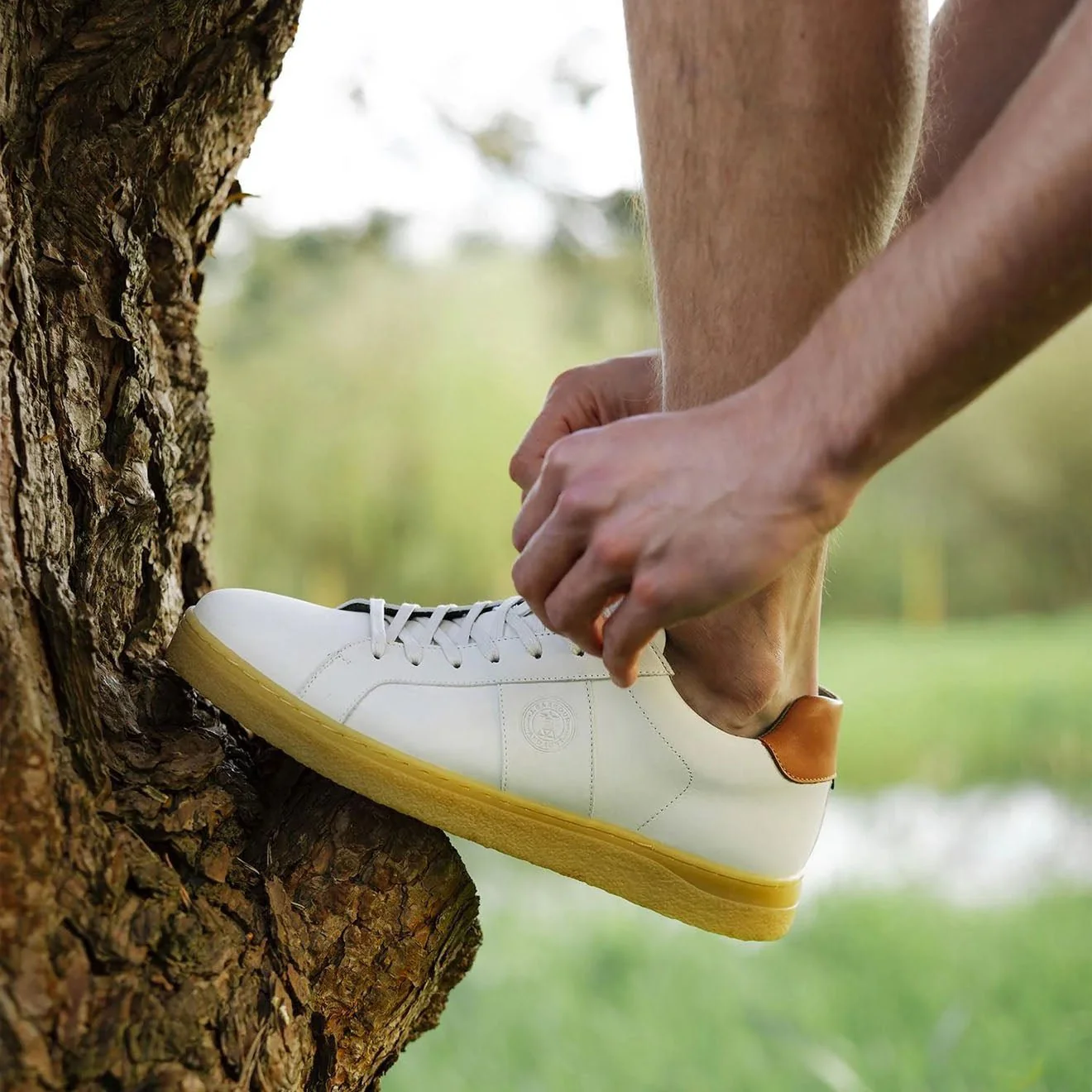Barbour Reflect Trainer Off White - Image 4