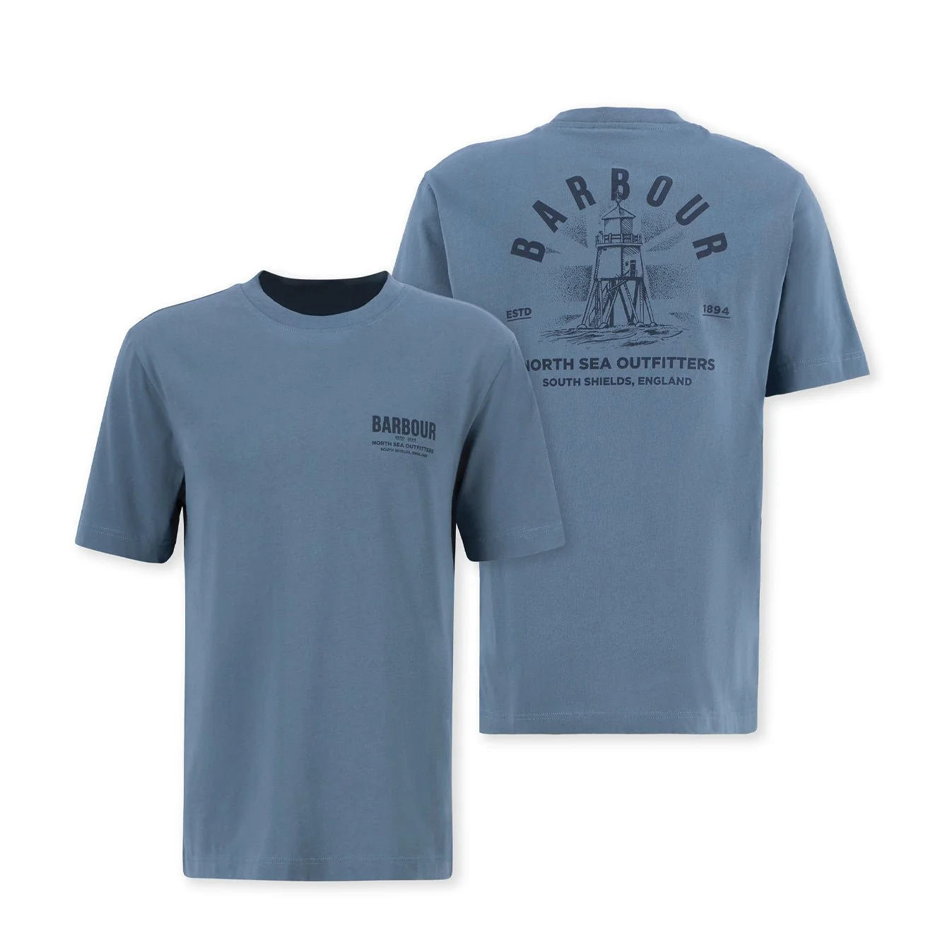 Barbour Relaxed Souter T-Shirt Bluestone - Image 2