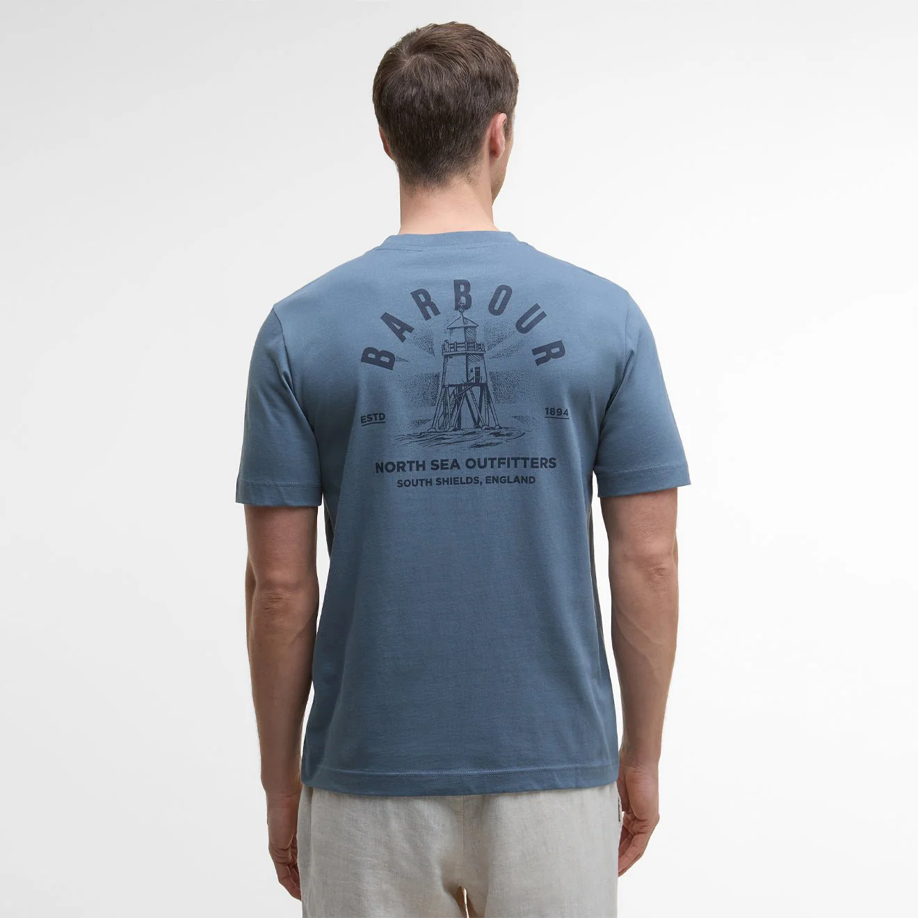 Barbour Relaxed Souter T-Shirt Bluestone - Image 4
