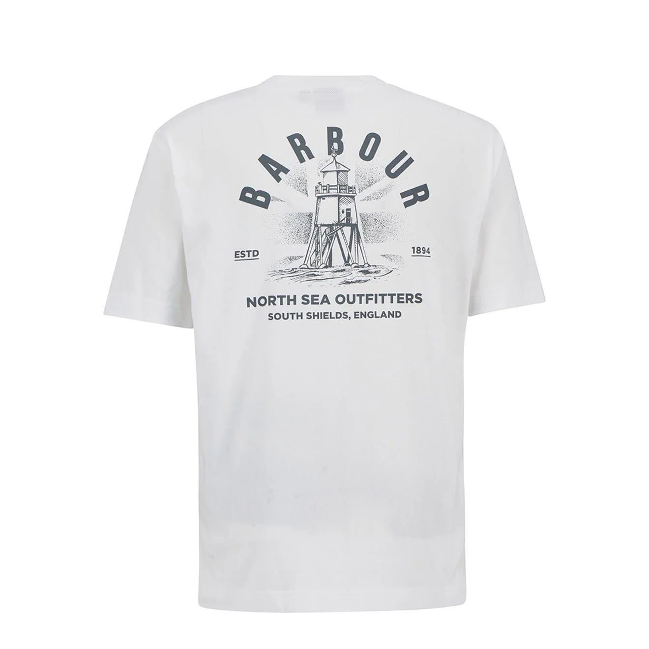 Barbour Relaxed Souter T-Shirt White - Image 2