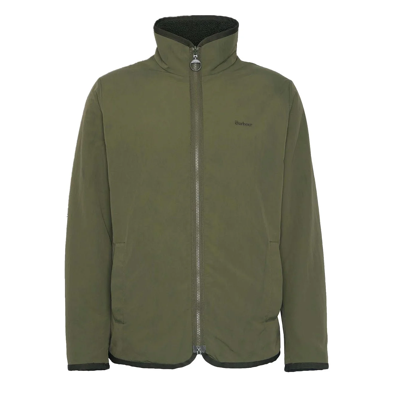 Barbour Reversible Fleece Jacket Fern