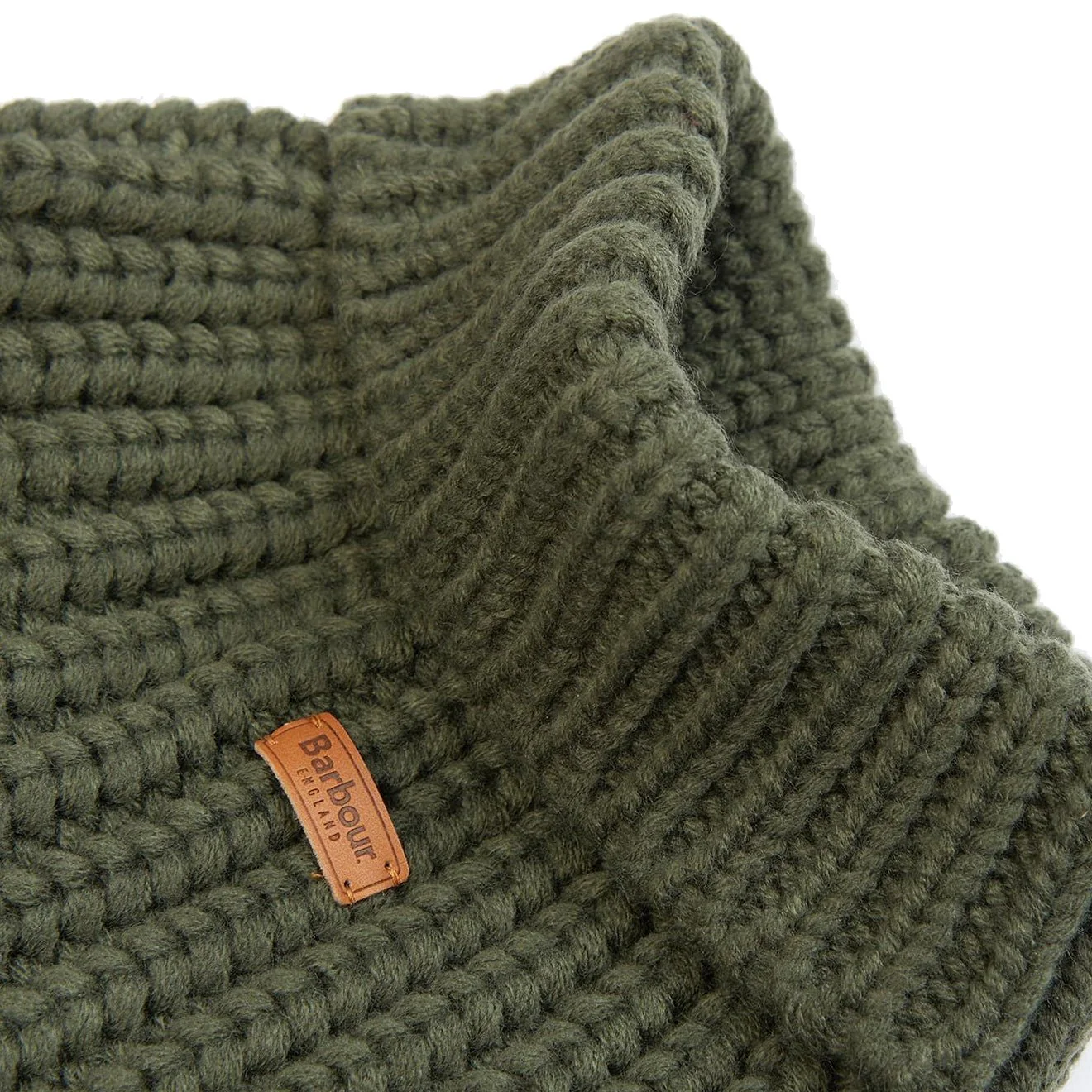 Barbour Saltburn Dog Jumper Olive - Image 3