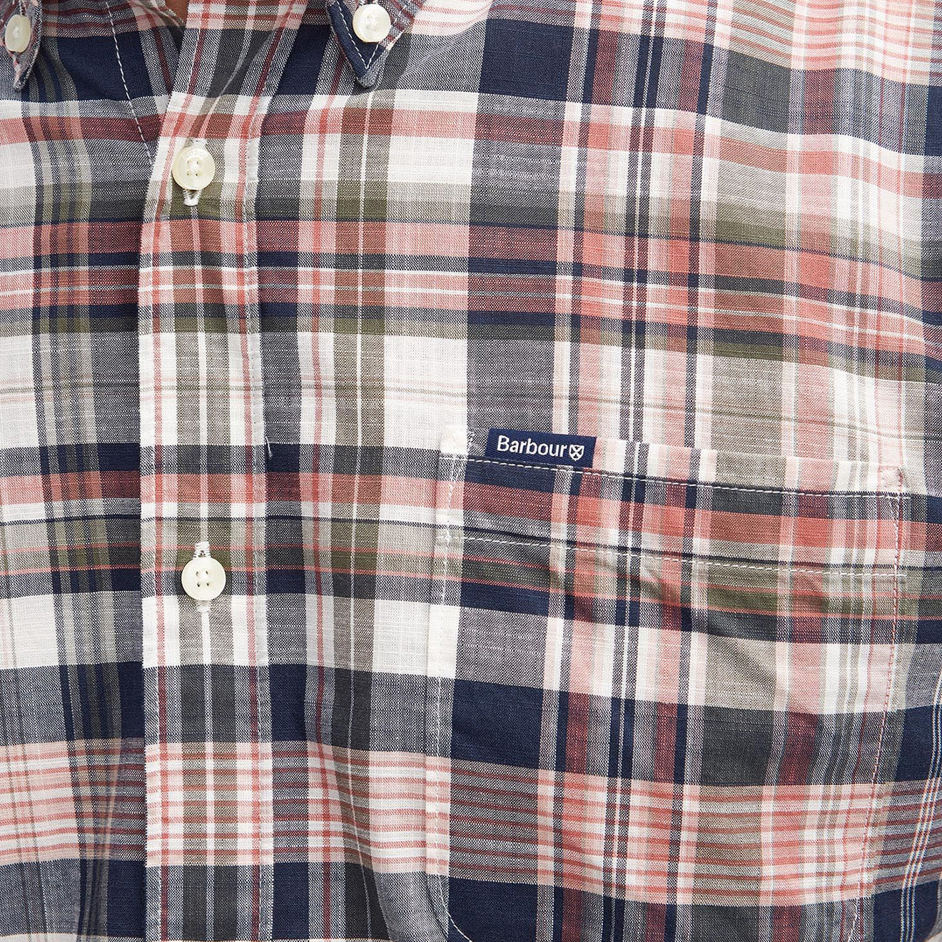 Barbour Seacove Tailored Fit Shirt Pink - Image 2