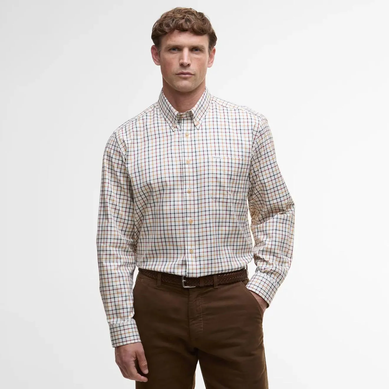 Barbour Sporting Regular L/S Shirt Copper - Image 2