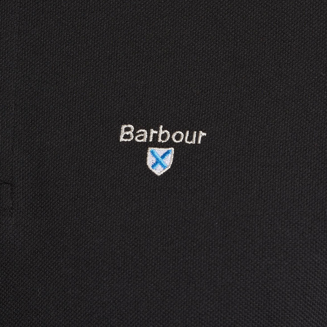 Barbour Sports Polo Shirt Black - Image 2