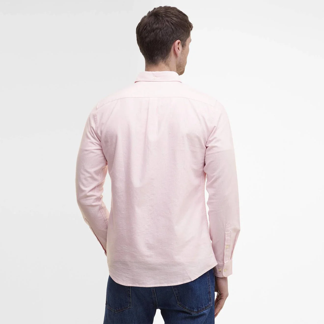 Barbour Striped Oxtown Tailored L/S Shirt Pink - Image 3