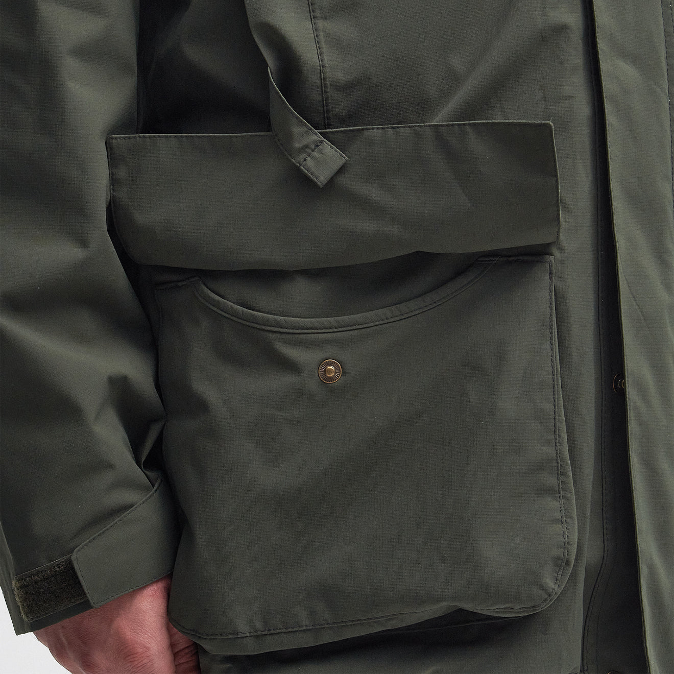 Barbour Swinton Waterproof Jacket Olive - Image 7