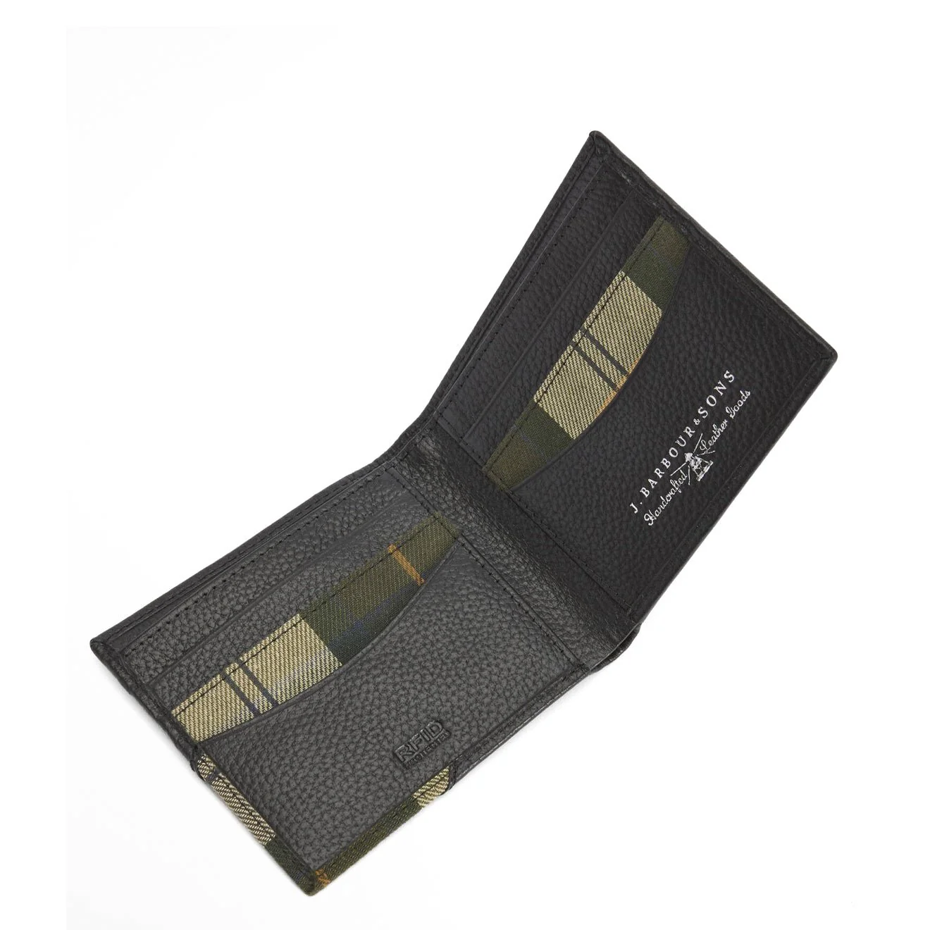 Barbour Tarbert Leather Wallet Black / Ancient - Image 3