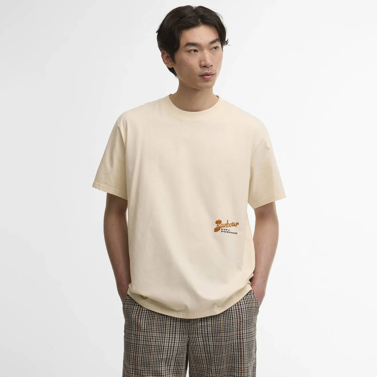 Barbour Terrain Oversized Graphic T-Shirt Neutral - Image 2