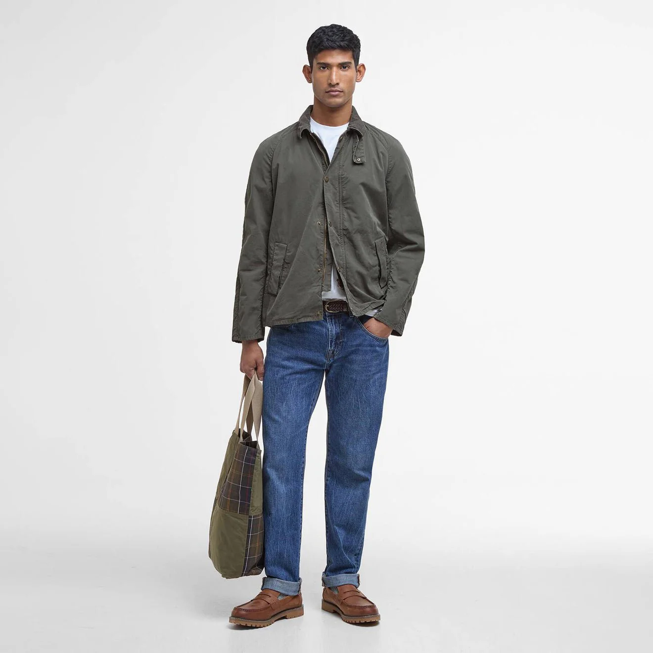 Barbour Tracker Jacket Casual Olive - Image 4