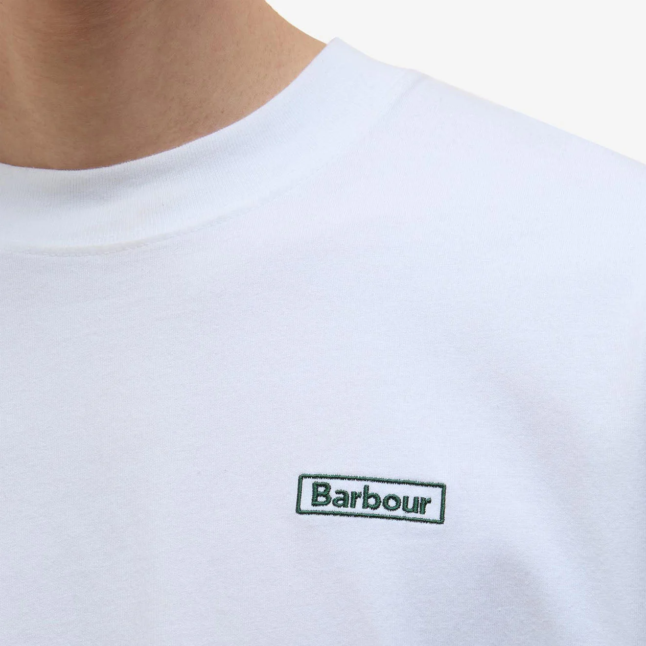 Barbour Walton Embroidered Fit T-Shirt White - Image 3