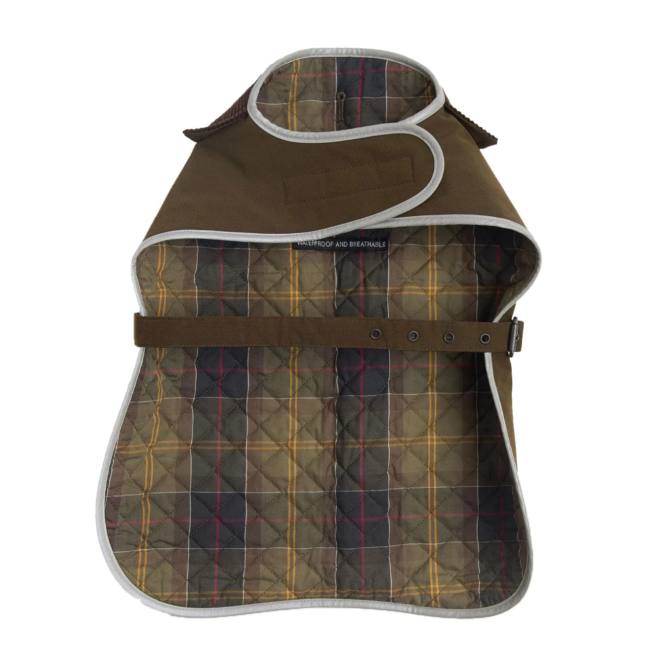 Barbour Waterproof Dog Coat Olive - Image 2