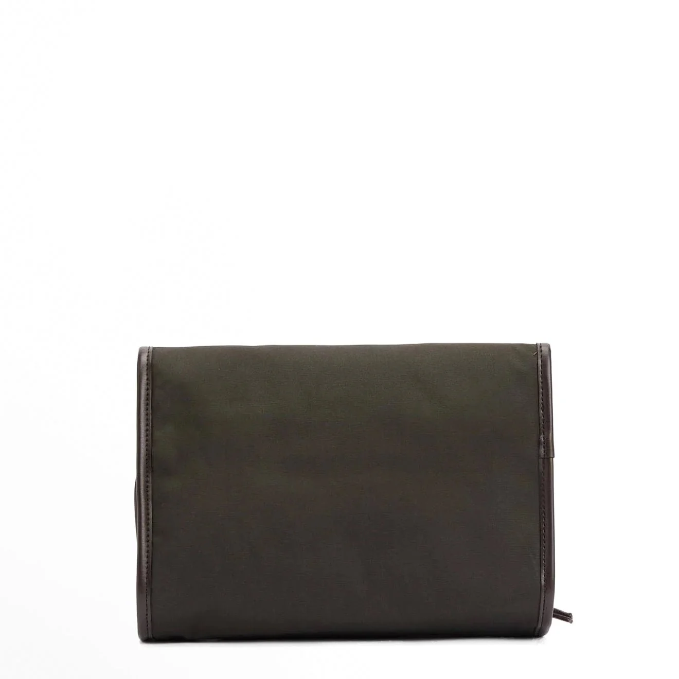 Barbour Waxed Hanging Washbag Olive/Beacon - Image 3