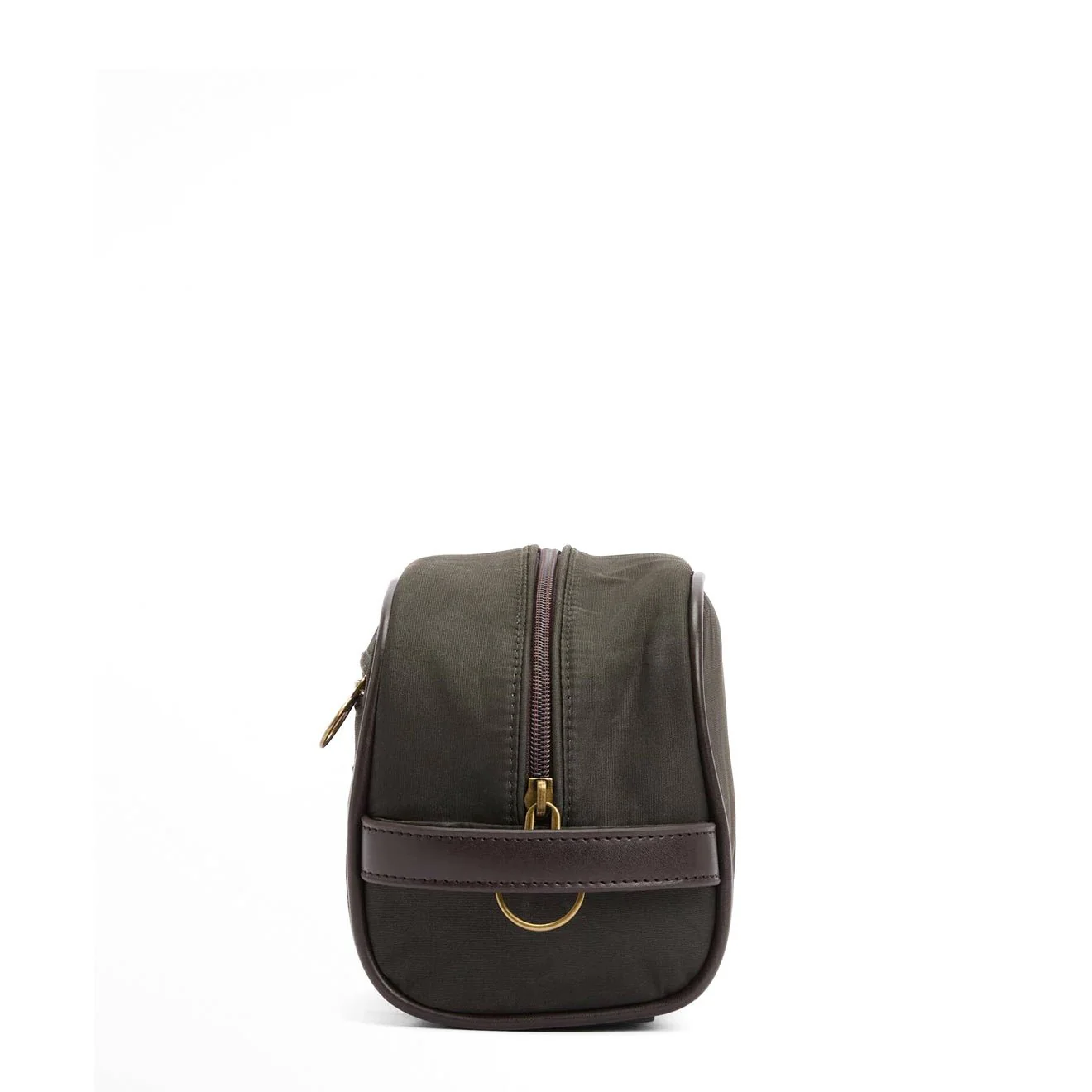 Barbour Waxed Washbag Olive/Beacon - Image 2