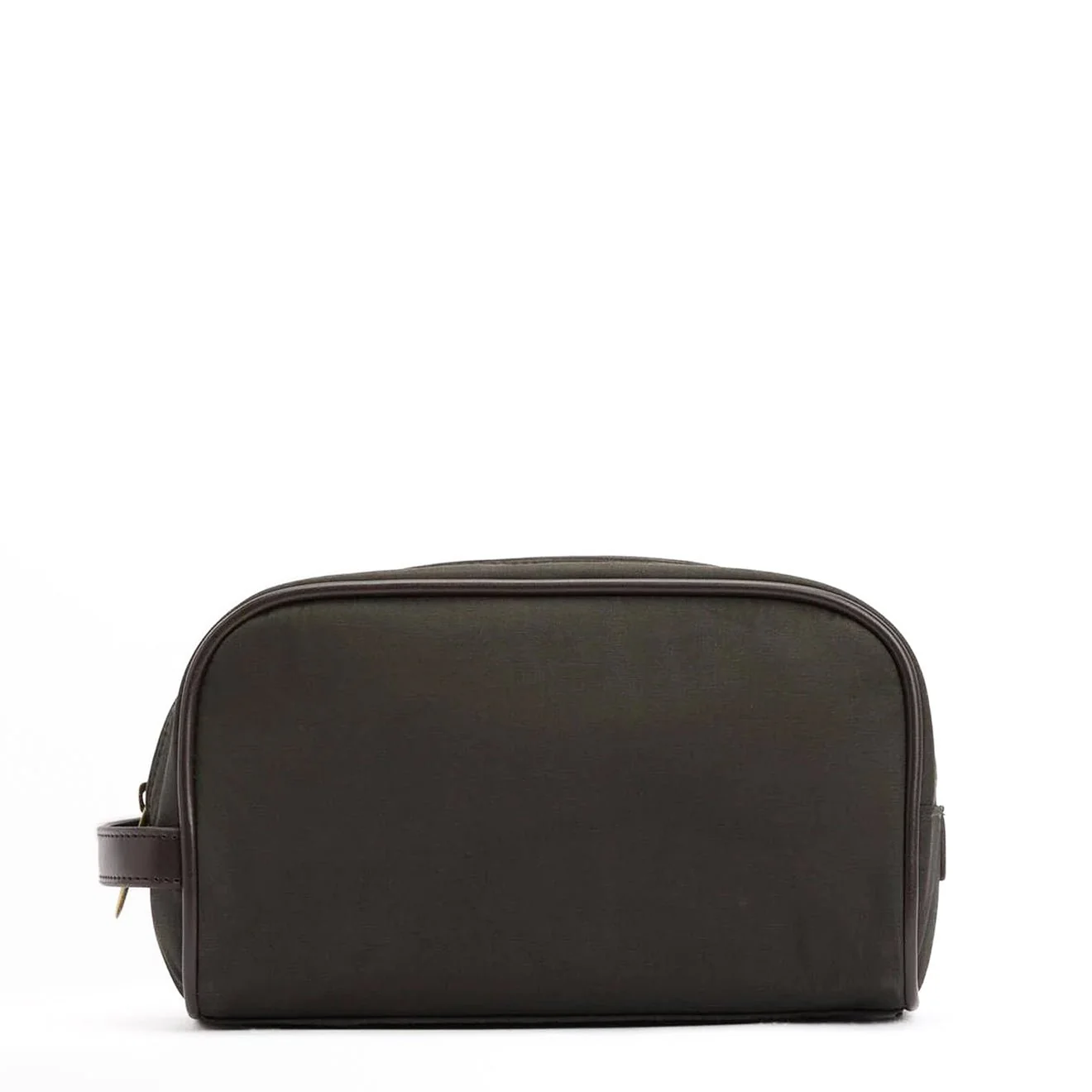 Barbour Waxed Washbag Olive/Beacon - Image 3