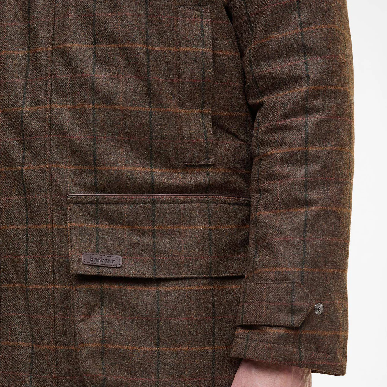 Barbour Wool Beaconsfield Jacket Burnhill Brown Check - Image 5