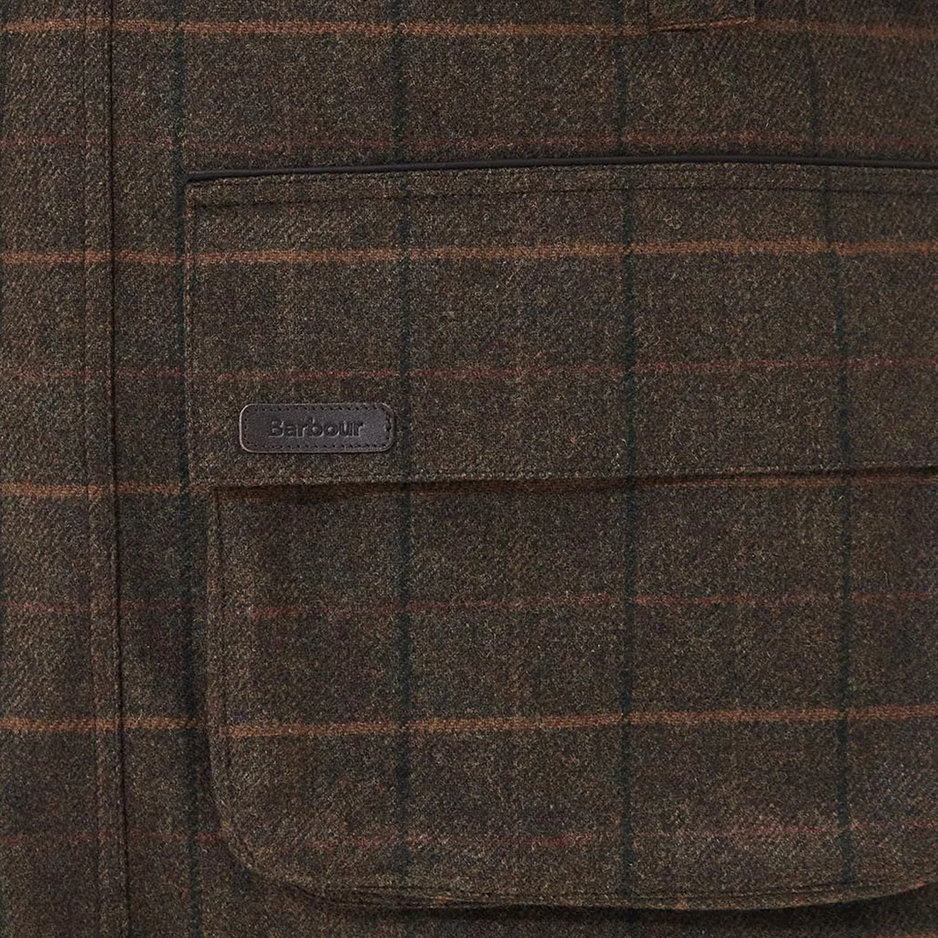 Barbour Wool Beaconsfield Jacket Burnhill Brown Check - Image 7