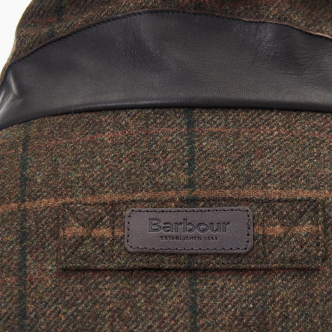 Barbour Wool Beaconsfield Jacket Burnhill Brown Check - Image 8