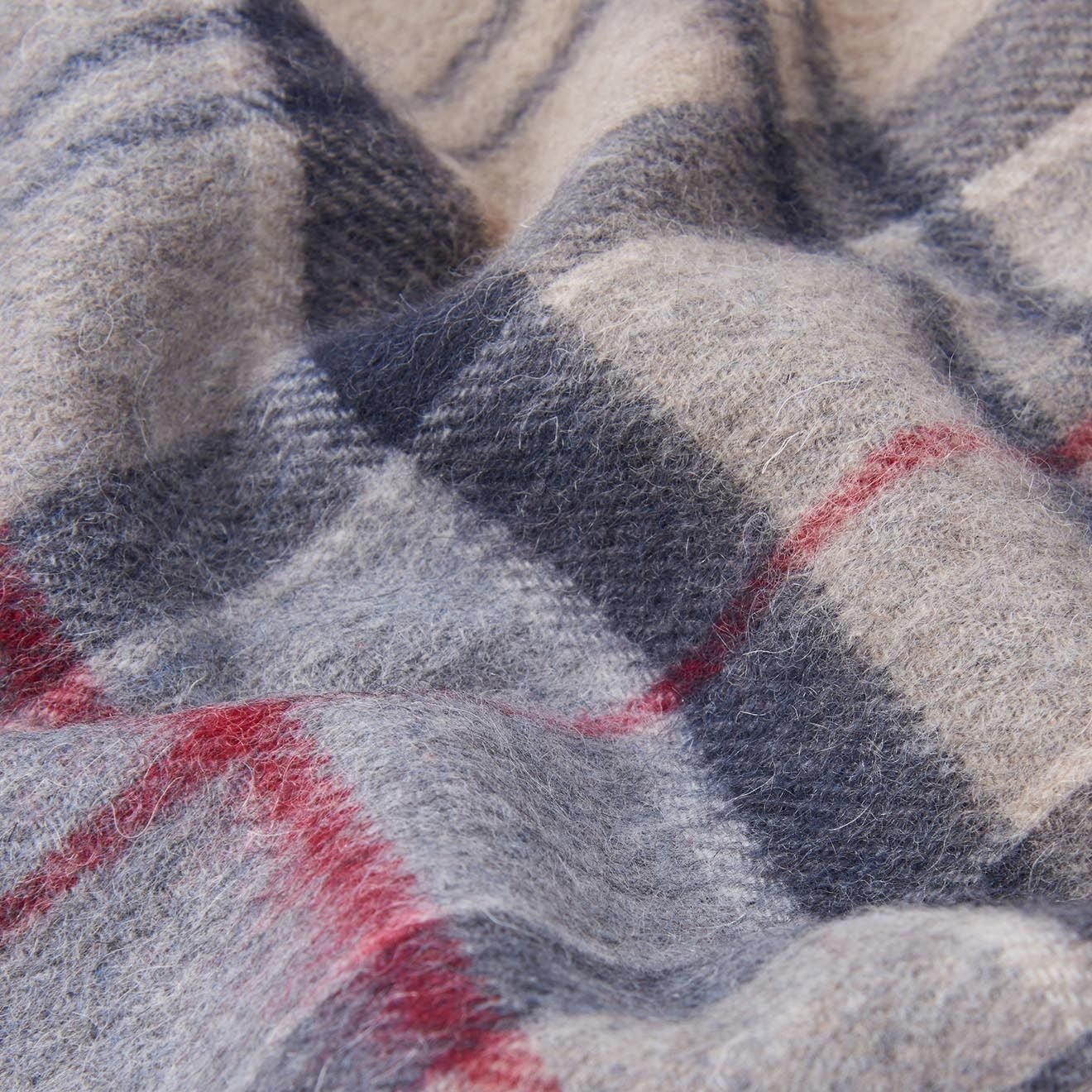 Barbour Wool Cashmere Tartan Scarf Dress - Image 2