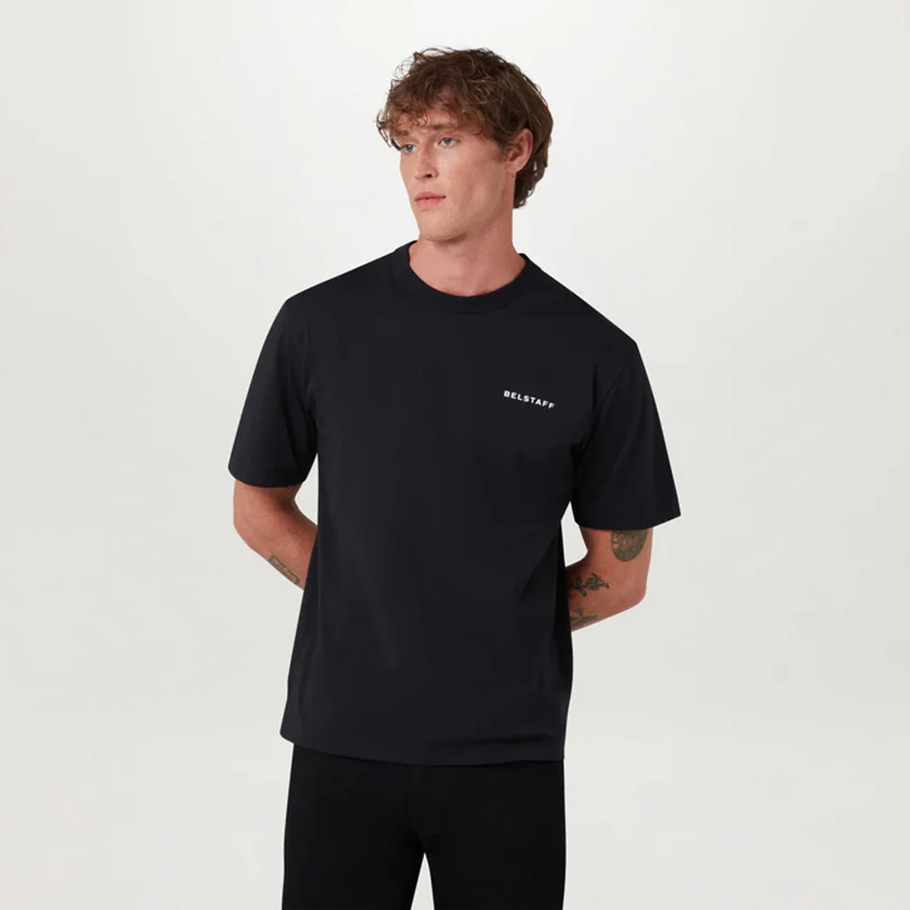Belstaff Border T-Shirt Black - Image 2