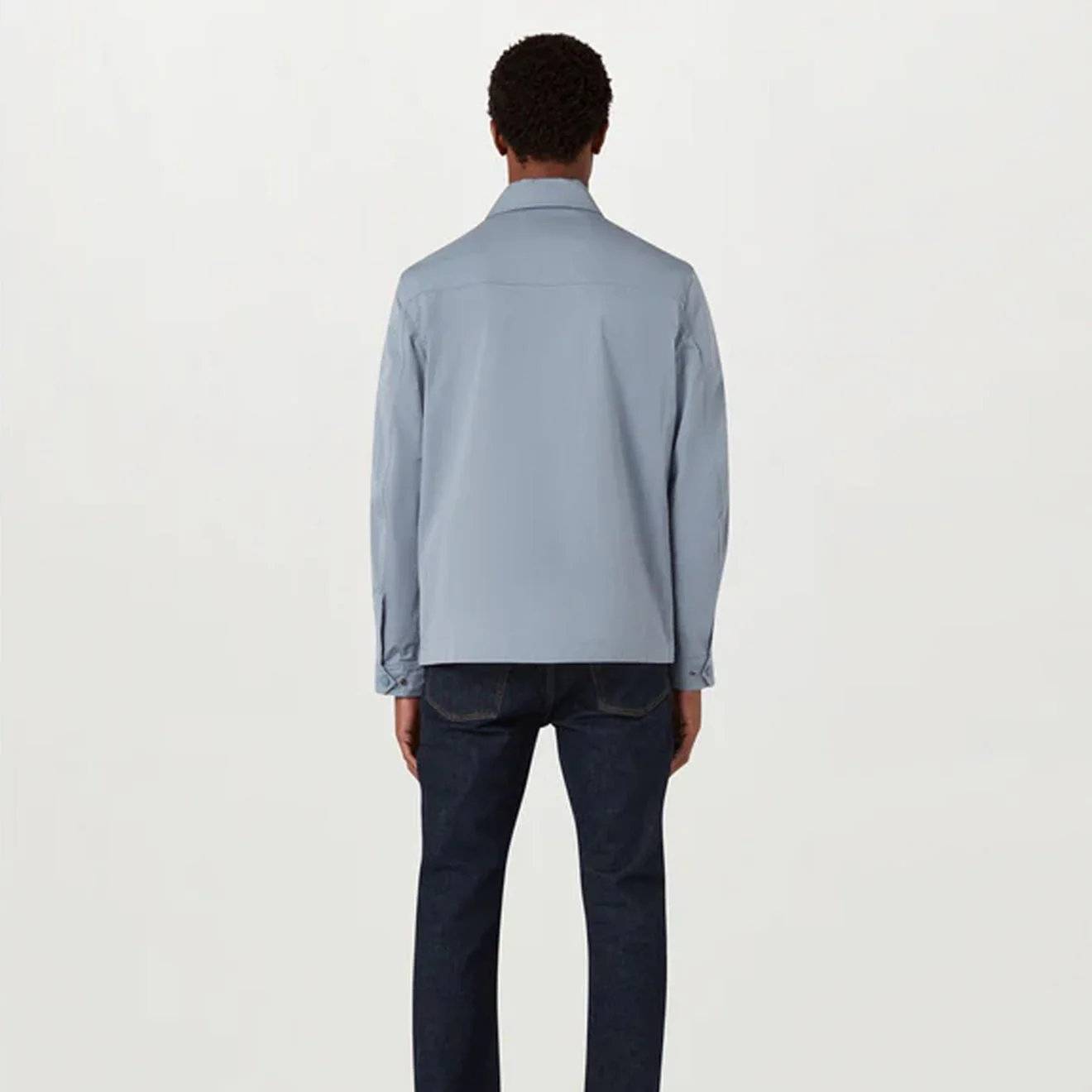 Belstaff Drome Overshirt Blue Flint - Image 4