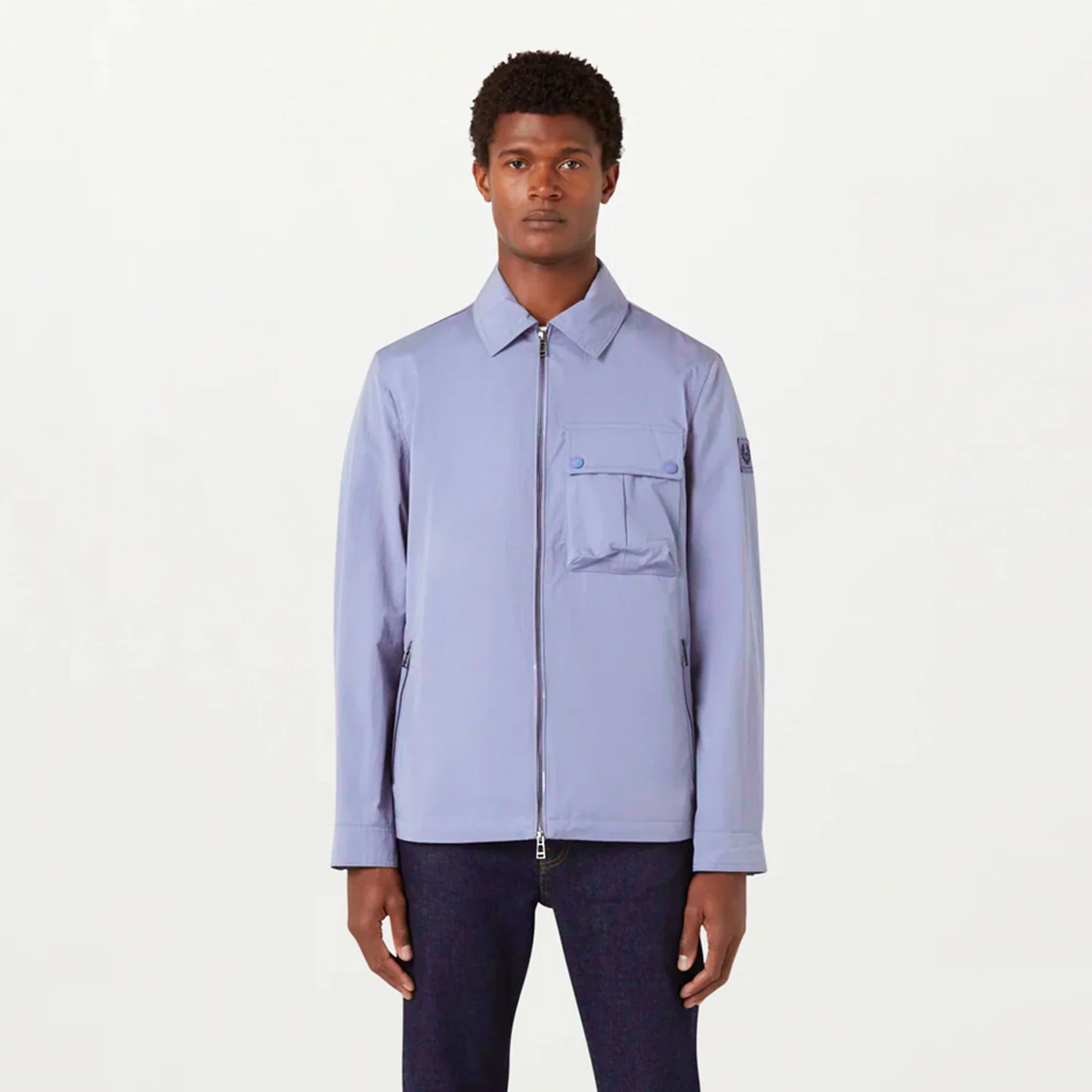 Belstaff Drome Overshirt Pale Heather - Image 2