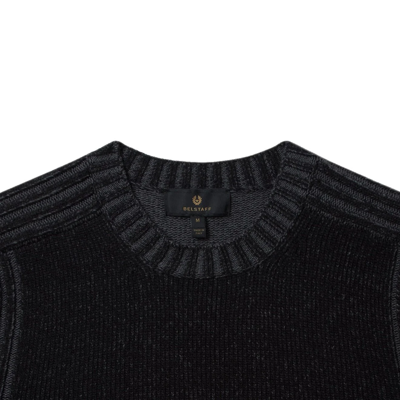 Belstaff Seasonal Watch Crewneck Jumper Black / Tornado Grey - Image 4