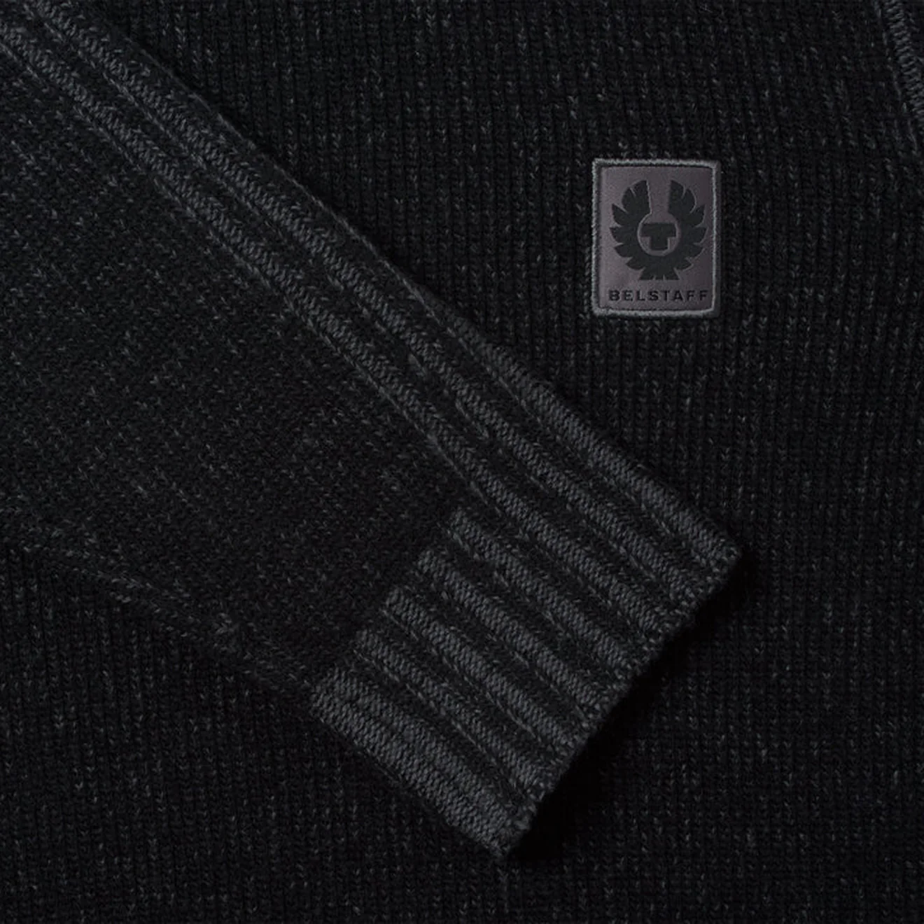 Belstaff Seasonal Watch Crewneck Jumper Black / Tornado Grey - Image 5