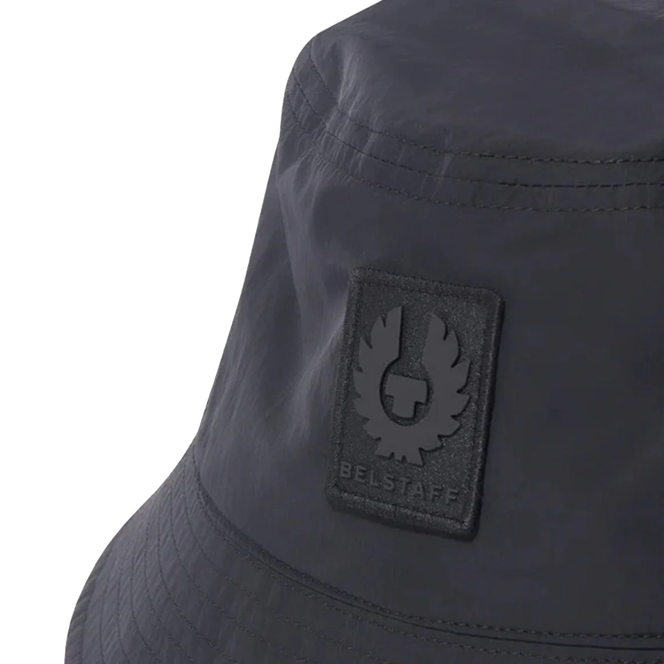 Belstaff Tech Shell Bucket Hat Black - Image 4