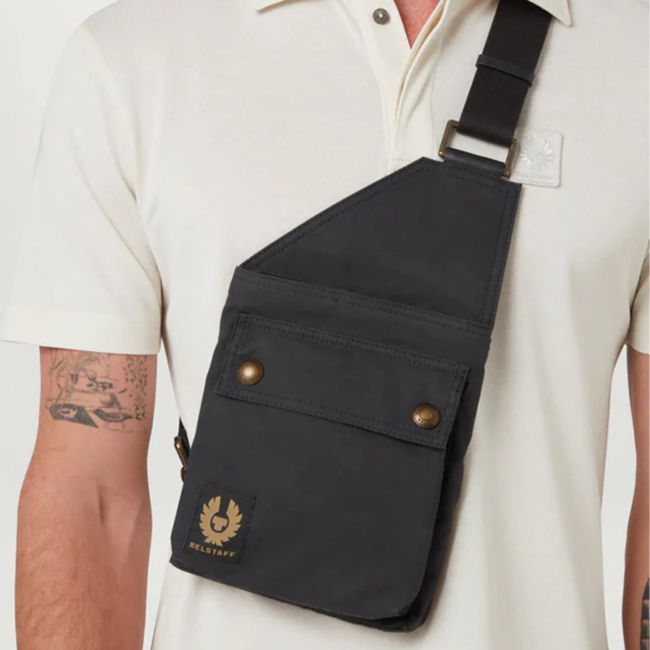 Belstaff Trialmaster Crossbody Bag Black - Image 4