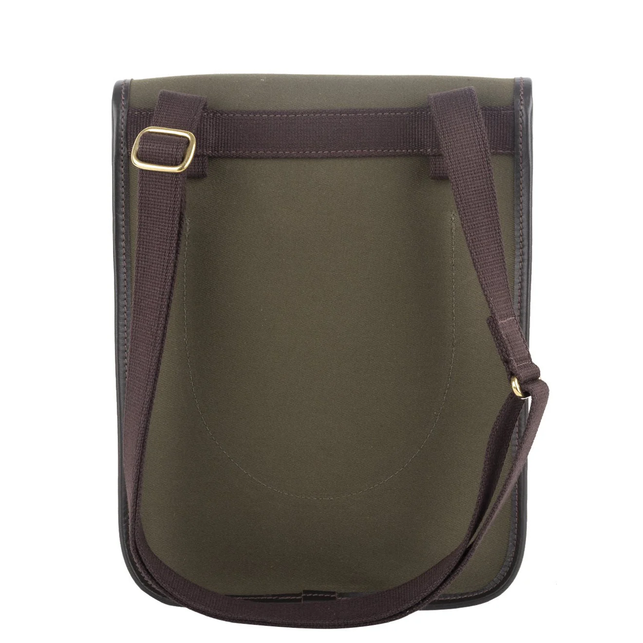Brady Dyce Messenger Bag Olive / Brown - Image 4