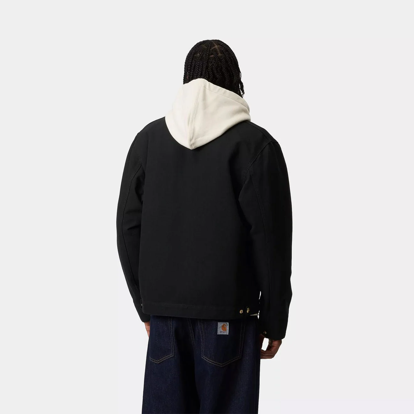 Carhartt WIP Detroit Jacket Black / Black Rinsed - Image 4